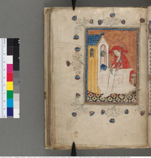 Catholic Church. Horae beatae Mariae virginis (use of Sarum) : manuscript, [ca. 1400]MS Richardson 5