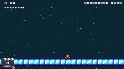 Supper Mario Broth The Most Amount Of Distance Mario Will Slip On Ice