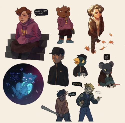 Night in The Woods human versions