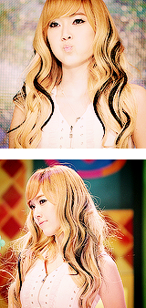 snsd9wishes-blog:photoset of Jessica Blonde Hair in Run Devil Run era (requested by mi-youngies)