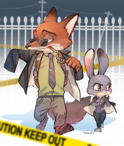 Kadeart:    Detective Wilde And Hopps   