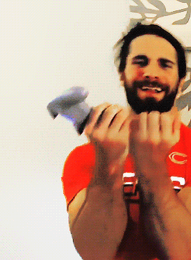 skeletors:Seth Rollins + being the cutest dweeb there is