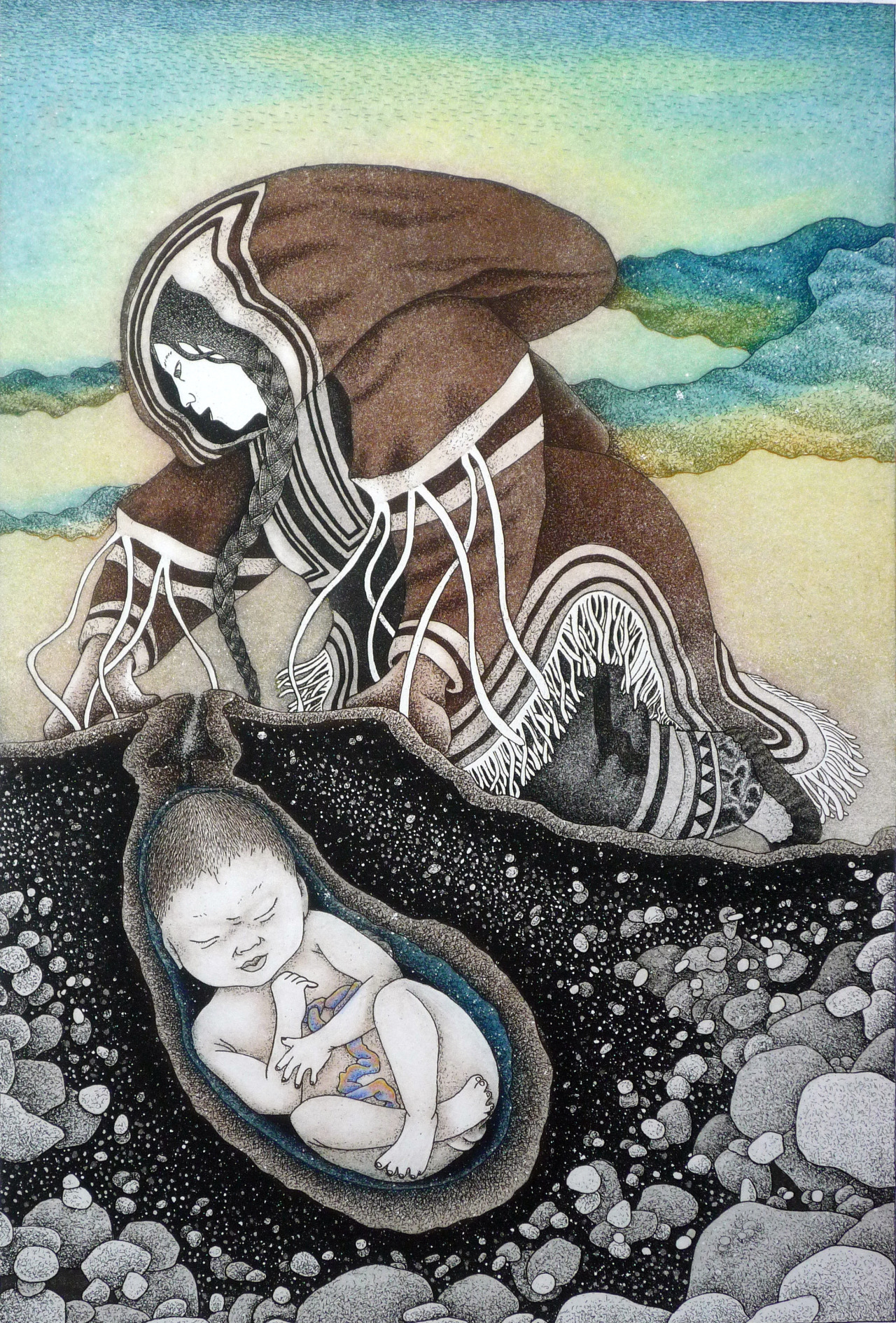 redlipstickresurrected:  Germaine Arnaktauyok (Inuk, b. 1946, Igloolik, Northwest