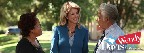 haybuck-pony:mintamenapie:mossbelly:Wendy Davis had officially announced her candidacy for Texas Gov