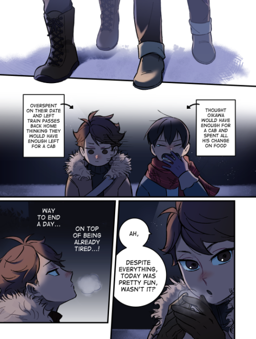 hachibani: my full comic for @oikagezine since i got my copy recently!! cheesy stuff and d*sneyland 