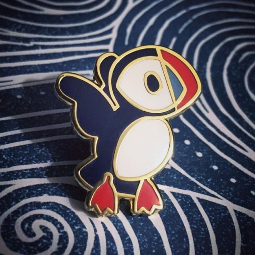 #puffin #pin is now available! Theyre all excited to go to good homes :) The link to my #tictail sho