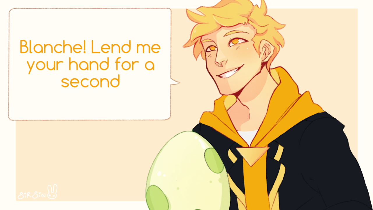 sir-scandalous:  Spark and Blanche have imprinted on the egg now! They are officially