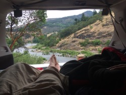 stolenfootprints:  Mid drive napping with a view! 