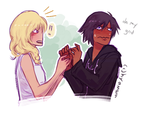 flaxenstrands:  thefatedmeeting; naminé knows how to flirt, blunt AND subtle 