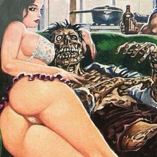 nephlytotl: Mmm! Cute girl getting touchy feely with an absolutely awesome rancid zombie!