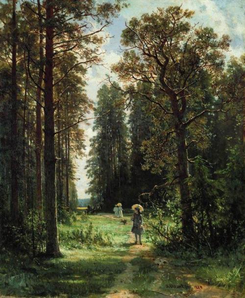 ivan-shishkin: The Path through the Woods, 1880 (oil on canvas), Ivan ShishkinMedium: oil,canvashttp