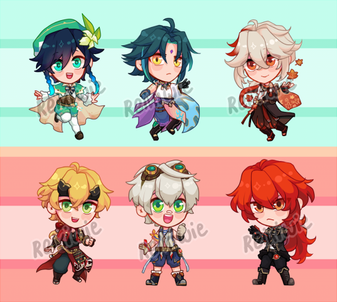 ♡ Genshin Impact Charms pre-order !!  ♡ maybe I’ll add some characters later!