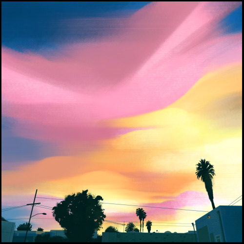 - Sunset in Pasadena -