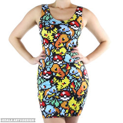 geekymerch:  Awesome Pokemon inspired dress