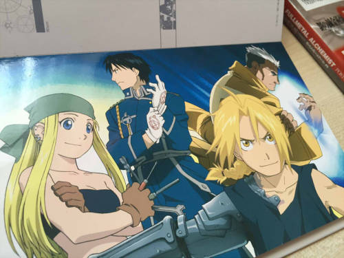 fma-merchandise: ↳ Fullmetal Alchemist Brotherhood postcard books 1 &amp; 2 (each book contains 