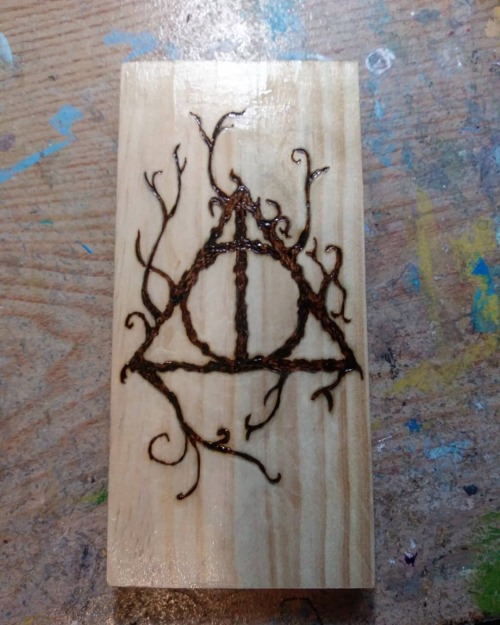 For Harry Potter Fans. #woodburningart #deathlyhallows https://www.instagram.com/p/B-7nqMkHw7c/?igs