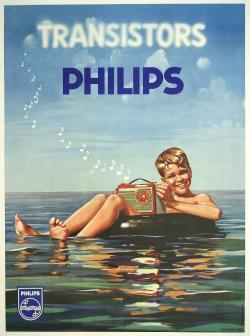 Modernizor:  Transistors Philips / Vintage Advertisisng Poster Via Www.radiohannibal.com