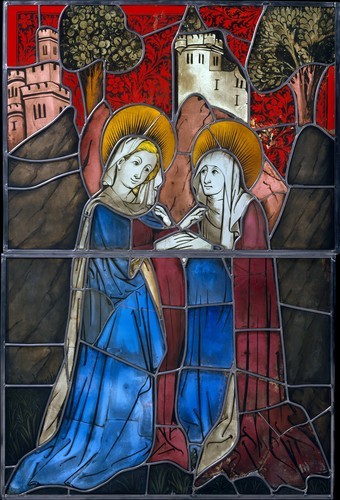 Stained Glass Panel with the Visitation, Metropolitan Museum of Art: Medieval ArtFrancis L. Leland F