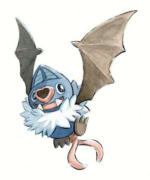 revilonilmah:The adorable Swoobat takes flight! This was a Patreon drawing request I finished recent