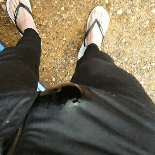 loserpeeboy: From my massive hold and wet, extremely public :)