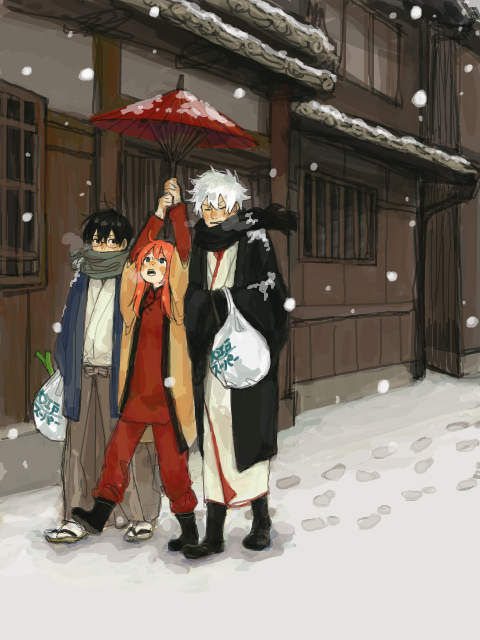 aryzaryz:  The thing i probably like the best about gintama is the Yorozuya-family, they are mean, they are rude, they bicker but at the same time they are extremely loyal and would never abandon each other, they would sacrifice themselves and  be there