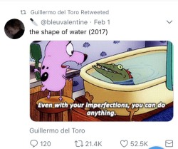 iwilleatyourenglish: some of guillermo del toro’s retweets are