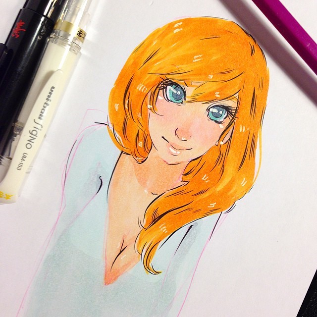 I miss you Rendr sketchbook and copic markers!! - Victoria Gedvillas