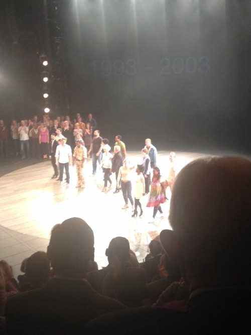 waggers12:Curtain call at the national theatre 50th anniversary performance! This cast is just out