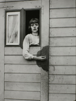 last-picture-show:  August Sander, Mädchen im Zirkuswagen (Girl in Circus Wagon) , 1926 