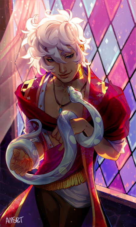 bbbreakfast:❤︎ Asra from the visual novel The Arcana! ❤︎ Please support this beauty over on kickstar