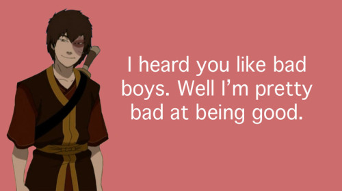 becausemaiko:lizzonator:Avatar Valentines/Pick-up linesIt’s that time of year again.