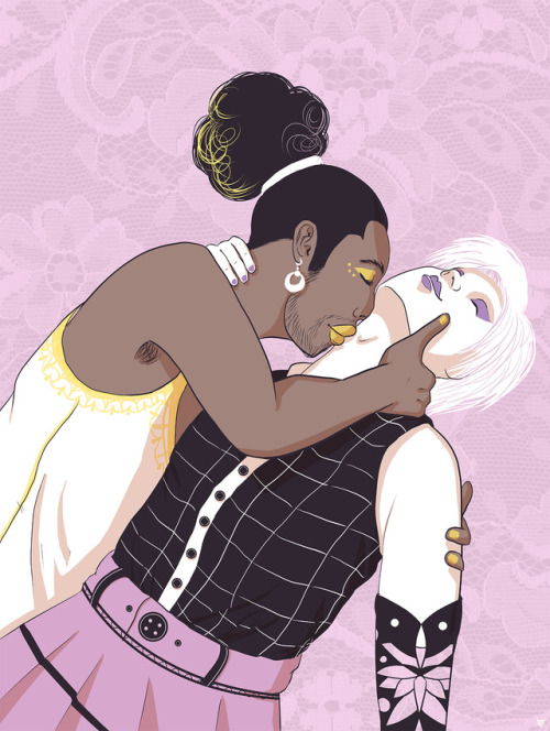 Kisses <3 Now in color!#HappyPrideI even successfully finished them in time for the Amour is Love