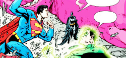 brucetimms:  [get to know me meme] favourite team ups: Superman, Batman and Green Lantern // Superman/Batman #29
