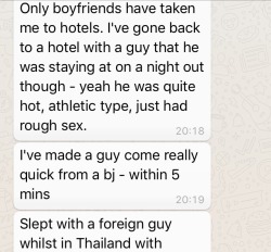 My girlfriend answering naughty questions about her past 