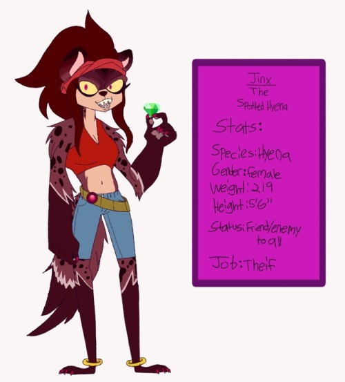 Meet Ma Sonic Sona, Jinx The Hyena.