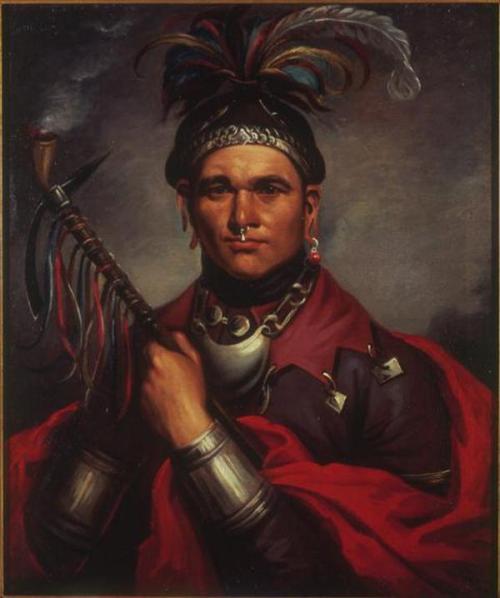 A portrait of Seneca Chief Cornplanter by F. Bartoli, circa 1796.