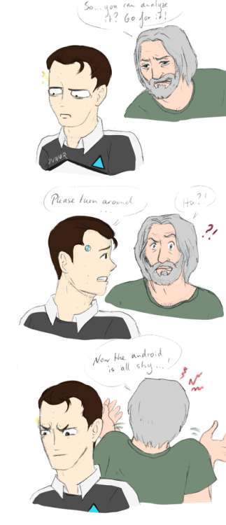 Domesticity Illustrations I recently discovered this beautiful AU fanfic with Connor being a do