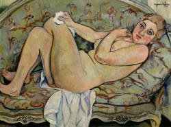 Ec-Phrasis:suzanne Valadon, Reclining Nude, 1928