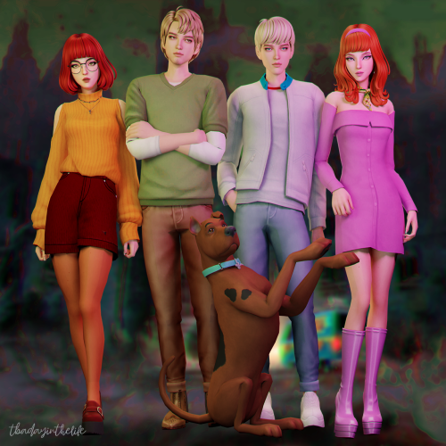 tbadayinthelife: LOOKBOOK - Scooby Doo GangAll hairstyles made by me will be available on my Patreon