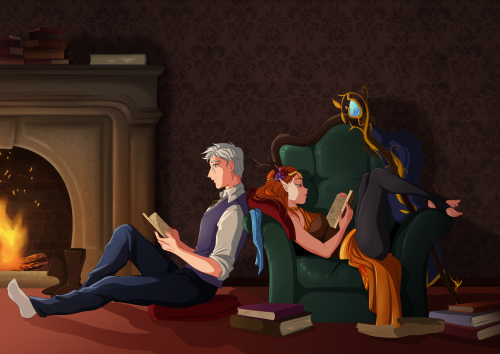 applecakeart: Percy and Keyleth doing some research during downtime &lt;3&lt;3&lt;3Devia