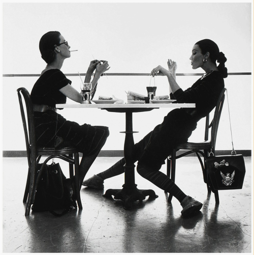 kafkasapartment:  Women (fashion shoot), c.1950s. Irving Penn, 1917–2009. Silver Gelatin