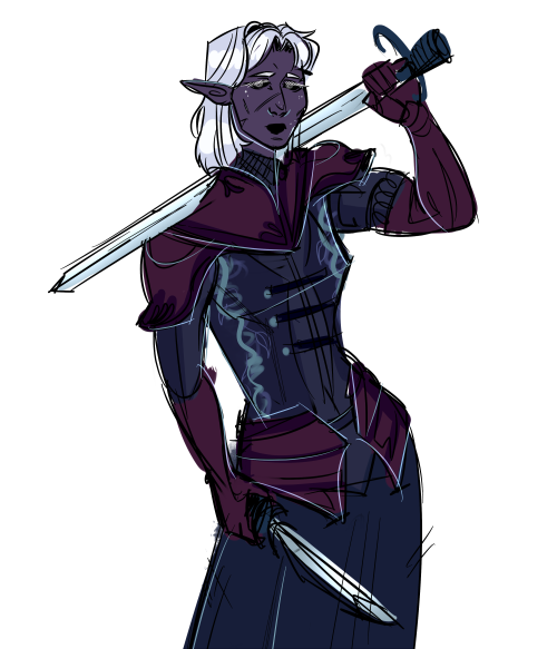 mysticbaconslice:my friends and i are apart of a oneshot featuring only drow women so here’s the res