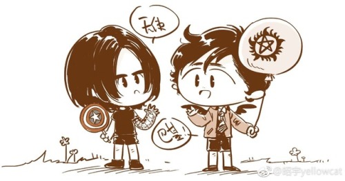 When Castiel meet Bucky, in a kindergarten, in a Children&rsquo;s Day.