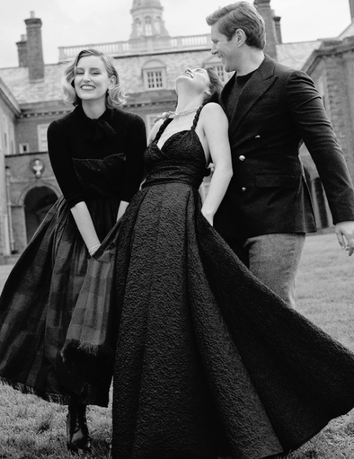 aflowrytale: Michelle Dockery, Laura Carmichael and Allen Leech for Town &amp; Country Magazine