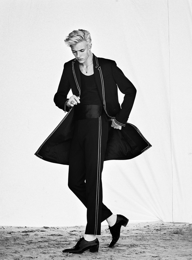 ibbyfashion:Lucky Blue Smith by Sergi Pons, GQ Style Turkey