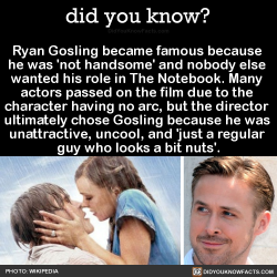 did-you-kno:  Ryan Gosling became famous