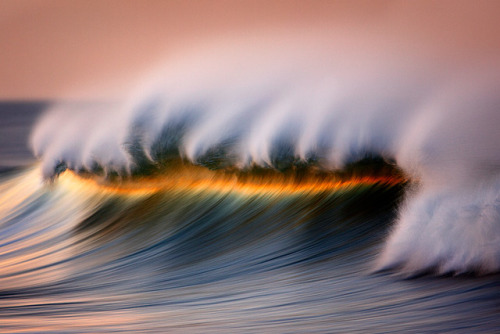 asylum-art:  David Orias’s California Waves Facebook | 500px Golden waves and other vibrant hues–Southern California native David Orias has unlocked the perfect mixture of location, lighting and technique to capture the Pacific Ocean in a stunning