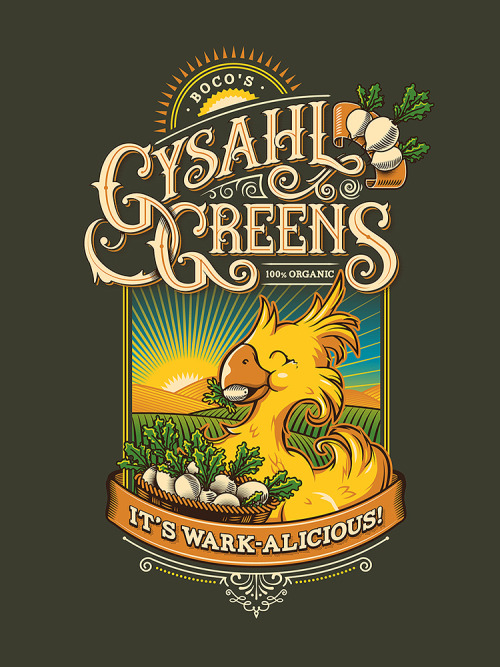 retrogamingblog:Gysahl Greens Chocobo Artwork by Hyperlixer