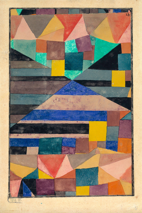retroavangarda:Paul Klee, Blauer Berg, 1919