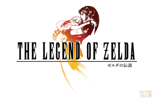 shattered-earth:  Finished! A tribute to the beauty of Final Fantasy logos and my love of the Legend of Zelda franchise.  The precise text placement/kerning may be adjusted a tiny bit but other than that, here they are! It was a real itch i just had